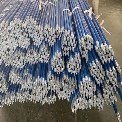 Thanh FRP đường kính 16,5mm với một đầu kim loại ở một bên làm cột đánh dấu, lao, v.v.